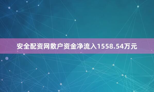 安全配资网散户资金净流入1558.54万元